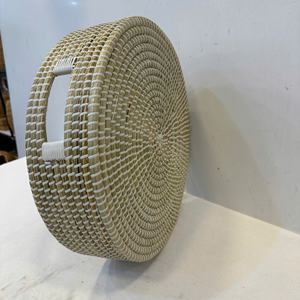 ถาดหญ้าทะเลหรูหรา 1 ใบ พร้อมเชือก PP ตะกร้าเก็บของอเนกประสงค์ เป็นมิตรกับสิ่งแวดล้อม ความคลาดเคลื่อนของขนาด <1 ซม. ความคลาดเคลื่อนของน้ำหนัก <5% - Product Image 4