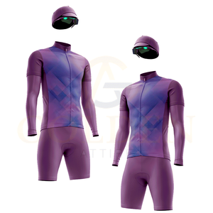 Tenue de cyclisme pour hommes avec design respirant, shorts et manches longues pour l'été - Prix de gros - Product Image 5