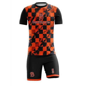 Ensemble d'uniformes de football personnalisés de haute qualité, à séchage rapide et respirants, avec technologie de découpe automatisée, service OEM, 100 % polyester - Product Image 3