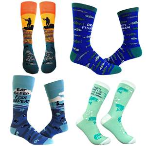 Calcetines Deportivos para Hombre, Paquete de 4, Resistentes al Calor, de Poliamida y Elastano, con Estampado Digital en la Parte Inferior, Fabricados por Sublimación - Product Image 5