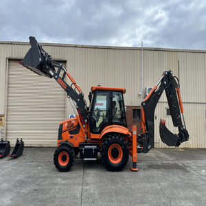 Chargeuse-pelleteuse Godzilla Site Wizard 8,2 tonnes, profondeur de creusement de 5,5 m |   Chargeuse-pelleteuse de 8,2 tonnes, 114 CV, 4 roues motrices, pour travaux d'excavation et de construction agricole - Product Image 1