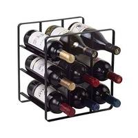 Casier à vin en métal fait à la main stockage de vin présentoirs moderne comptoir porte-bouteille vente chaude accessoires de Bar