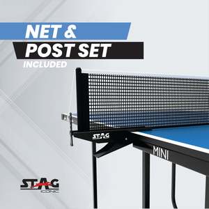 Table de tennis de table professionnelle pleine grandeur Stag Iconic Mini Series, durable, pliable, en MDF - Product Image 5