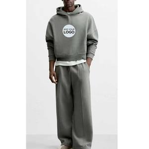 Ensemble de survêtements 2 pièces pour homme Polo Athletic Sweatsuit Quarter Zip Jogging Long Sleeve Casual Sports Loungewear Tracksuits - Product Image 3