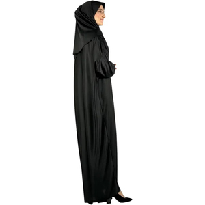 Robe Abaya Modeste Premium pour Femme, Perlée, Antistatique, Respirante, en Mélange Coton-Polyester, Style Maxi Islamique Dubaï, pour Mariage et Tenue Décontractée - Product Image 2