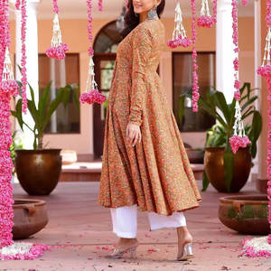 Vestidos estampados de estilo occidental a la moda para mujer a la venta, último diseño, ropa de fiesta, vestidos estampados cómodos para mujer - Product Image 2