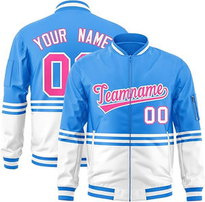 Gran oferta, parches bordados de chenilla, lana, manga de cuero genuino, Letterman Baseball College Varsity, chaquetas personalizadas - Product Image 2