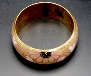 Brazalete ancho de diseñador floral de latón puro 100% hecho a mano, brazalete ajustable, Regalo para mamá - Product Image 3