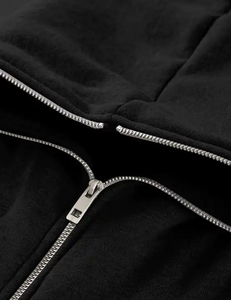 Sudadera con capucha para hombre con estampado de soplo Premium personalizada, con cremallera de cara completa para ropa de invierno, diseño personalizado de fabricantes - Product Image 2