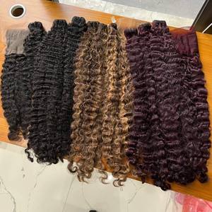 EXTENSIONES DE CABELLO HUMANO VIETNAMÉS SUPER DOBLE DIBUJADO CUTICULA ALINEADA DONANTE ÚNICO Y NATURAL NEGRO Y COLORES - Product Image 5