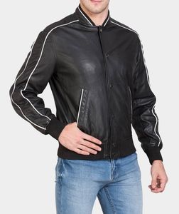 <b>Record</b> New Style Winter Leather Jacket Embroidery Men Clothes Long <b>Sleeve</b> Zipper Male Casual Leather Jacket For Men Casual Wear - Product Image 1