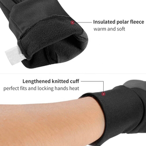 Guantes de invierno para hombre y mujer, resistentes al viento, LICRA/poliéster, guantes de ciclismo, tecnología de pantalla táctil, a prueba de agua para senderismo - Product Image 2