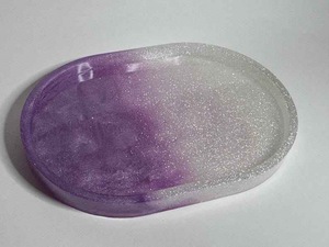 Resin <b>Decorative</b> Tray in Multiple Colors Cosmetic Organizer Home <b>Decor</b> Oval Resin Tray Vanity Tray High Quality - Product Image 4