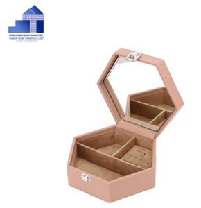 Best Seller Wooden <b>Square</b> Jewelry Box with Engraved Logo Custom Gift Set for Preventing Tangling <b>Scratches</b> Made in Vietnam - Product Image 4