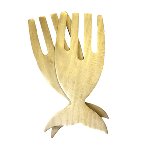 Cuillère à main en bois de conception classique la plus exigeante Serveur de pâtes à salade de fruits Qualité standard Emballage personnalisé - Product Image 3