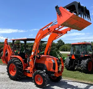 Alta efficienza eccellente stato macchinari di seconda mano Kubota L4701 trattore 4x4 usato Kubota trattore con terne