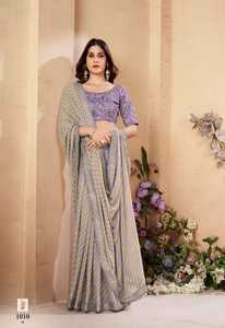 Saree imprimé Leheriya en soie douce de dernier créateur par FabZone - Product Image 2