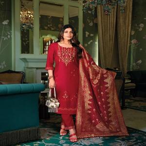 กางเกง kurti และ dupatta ที่มีความหนืดและงานปักด้วยมือผู้ส่งออกทั่วโลก - Product Image 1
