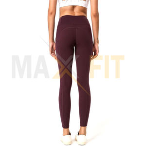 MAXFIT ENTERPRISES Premium High Flannel Knitted Yoga Pants Compression Gym Running <b>Leggings</b> Digital Print Fitness Workout Waist - Product Image 6
