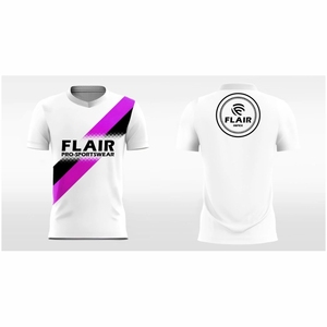 Camiseta de fútbol de poliéster 100% de la mejor calidad, cómoda, transpirable, diseño personalizado, Parte delantera corta, servicio de corte automatizado OEM - Product Image 6