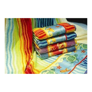 100% coton anneau filé serviette de plage fil teint Jacquard salle de bain ensemble Anti boulochage traité doux toucher Logo personnalisé approvisionnement en vrac - Product Image 6