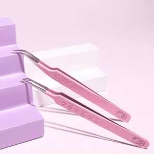 Juego de 6 uds de pinzas para cejas con tijera curva, cepillo para pestañas, barba, cejas, depilación, desplumador para pelos faciales, Clips extractores - Product Image 4