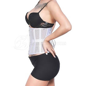 Corset de fitness haut pour femmes bouton sans couture couleur unie utilisation extérieure Shapewear Logo confortable accepté conception personnalisée - Product Image 4