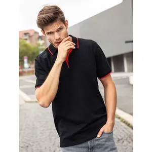 Custom Men's Polo <b>Stripe</b> Promotional Merchandising <b>Shirts</b> for Branding <b>and</b> Marketing - Product Image 1
