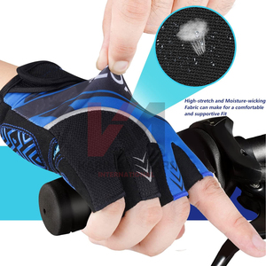 Gants de cyclisme pour hommes et femmes, légers, respirants, demi-doigts, 5 mm, antidérapants, coussinets en gel absorbant les chocs, durables, sports de plein air, ski - Product Image 5