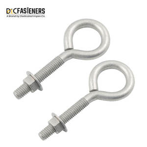 Boulons à oeil forgés de haute qualité M10 et 1/4 "de diamètre, finition unie - Product Image 5