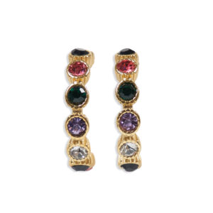 CUCOCUCA YHL E10 Orecchini con pietre preziose in acciaio inossidabile color oro Orecchini dal design senza tempo - Product Image 1