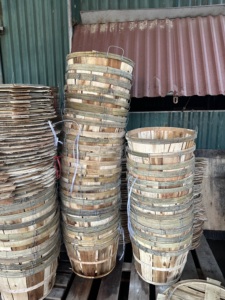 WOODEN CRAB <b>BASKET</b> WOODEN CRAB BUSHEL <b>BASKET</b> LARGE QUANTITY <b>CHEAP</b> PRICE 2025 - Product Image 5