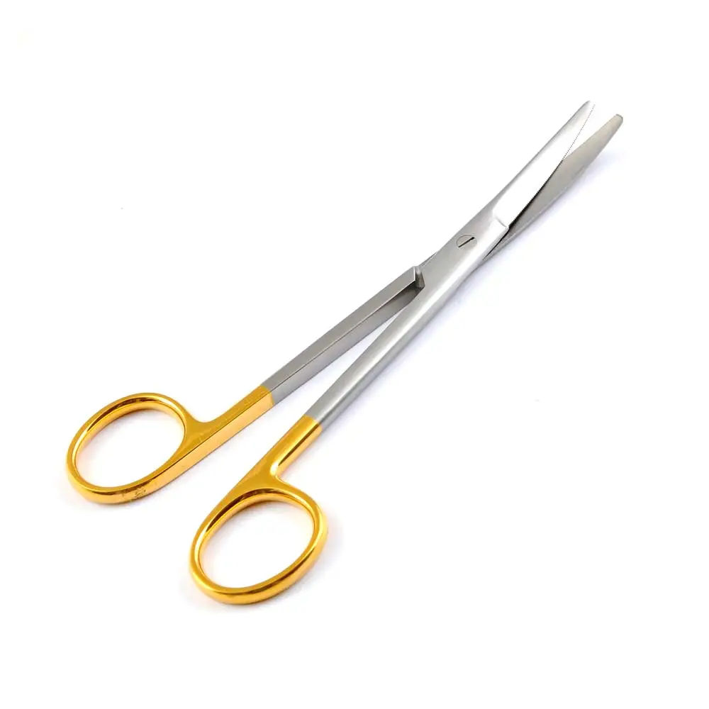 Tc-Mayo Scissor Curved 17,0 Cm One Serrated Blade Dental Instruments Mathieu Needle Holder Stainless Steel TC Instrument