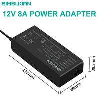 Adaptor Daya Desktop Universal 24V DC Berkualitas Tinggi untuk Laptop Gaming RTX 4090 Output 9V 12V10A 17.4V8.6A 24V7A 38.4V4A