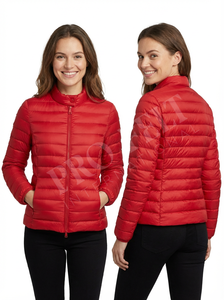 Chaqueta Acolchada Ligera y Transpirable con Cuello Alto, Cierre de Cremallera, Cálida, Informal de Invierno, Ajustada, Personalizada - Product Image 5