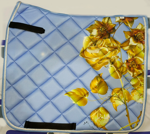 Almohadilla de sillín suave multicolor de espuma personalizable para salto de caballos y doma satinada cuidado equino suministros ecuestres - Product Image 1