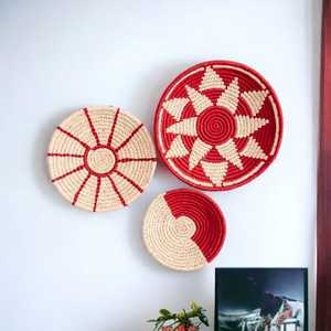 Best Price Handwoven Wicker Eco-Friendly Natural Sabai Grass Wall Decor <b>Basket</b> for Home Wall Decor - Product Image 6