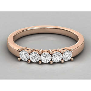 Anillo de Eternidad para Mujer en Oro Amarillo de 14K con Diamante Cultivado en Laboratorio, Corte Princesa, con Certificado IGI, Engastado en Oro Amarillo - Product Image 6