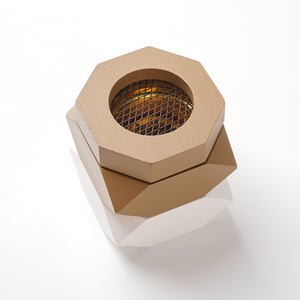 Quemador de Incienso Geométrico de Madera con Malla Metálica Hexagonal, Porta Incienso Árabe Aromático Hecho a Mano y Ecológico para el Hogar y Ramadán - Product Image 6