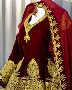 Vêtements traditionnels faits à la main robe afghane de haute qualité meilleur matériel afghan Vintage femmes robes 0662 - Product Image 3