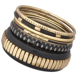 Bracelet manchette tendance multicolore fait main, style vintage, aspect antique, poli miroir, à motifs naturels - Product Image 6