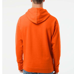 Sudaderas con capucha 70/30 algodón/poliéster reciclado Capucha de 3 paneles Bolsillo canguro Mangas con puños y dobladillo Logotipo en sudaderas con capucha derecha - Product Image 3