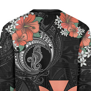 Casual manga larga Hawaii sudaderas cuello redondo suelta pulóver impreso sudadera para hombres 2025 - Product Image 5