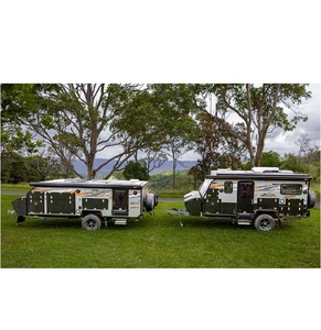 Caravane tout-terrain durable pour le camping, camping-car de voyage pour les aventures en plein air, camping familial avec cuisine et espace de couchage - Product Image 2
