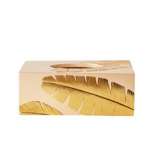 Luxury Golden Finish All Season Usage Event Party Dinner <b>Table</b> Top Decoration Metal Napkin Storage Box For Home & Hotels - Product Image 4
