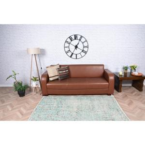 Alfombra Vintage de 3.6x6.2 pies, Alfombra Persa Turca de Lana Azul - Product Image 2