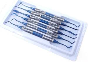 Juego de 6 Espátulas de Resina Compuesta Dental con Cabeza Recubierta de Titanio, Mango Grueso, para Restauración, Instrumento Dental - Product Image 2