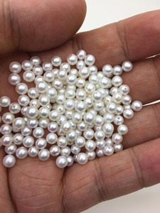 Perles d'eau douce Akoya blanches naturelles de 4,5-5 mm, forme de grain de riz, perles en vrac, certifiées par une tierce partie, vente en gros - Product Image 4