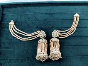 Luxury Latest Exclusive Designer <b>Fashion</b> Design Crystal <b>Earring</b> Collection For Womens - Product Image 2