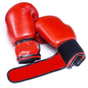 Gants de boxe de sparring de couleur noire en cuir de vachette véritable en gros avec conception et logo personnalisés impression personnalisée - Product Image 5